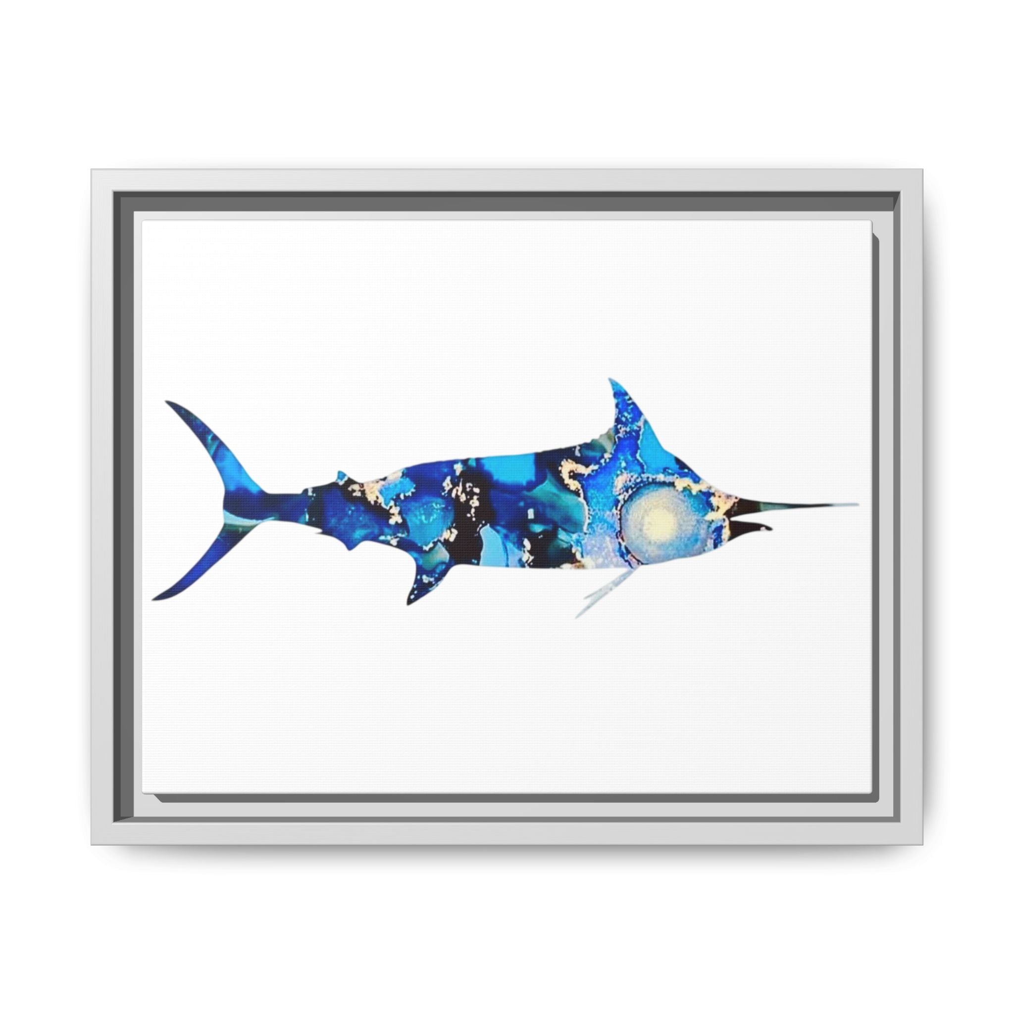 Swordfish, Matte Canvas, Framed (Multi-color)