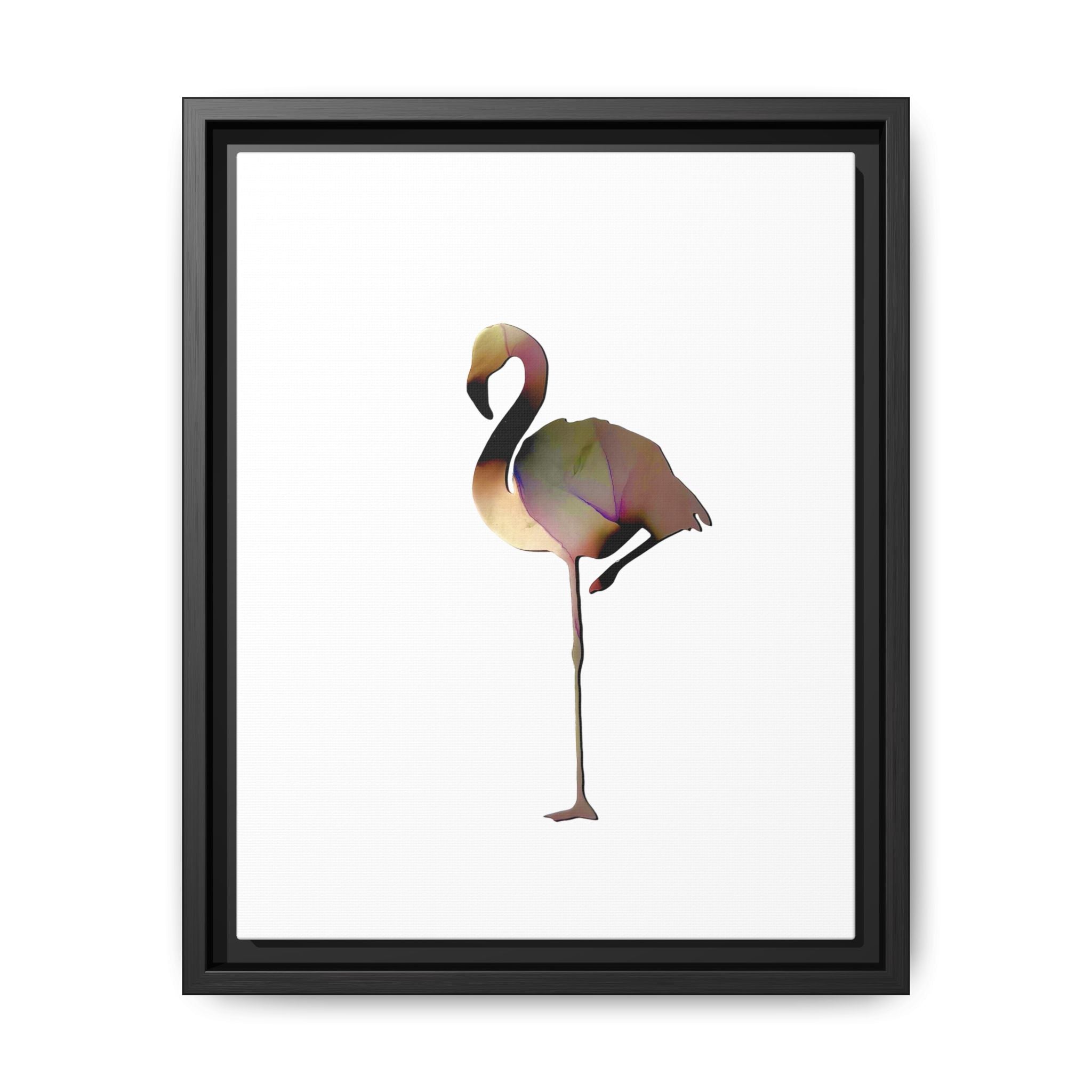 Flamingo 1, Matte Canvas, Framed (Multi-color)