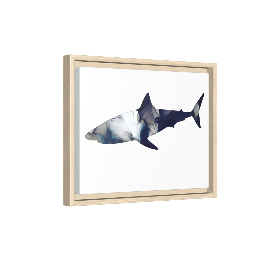 Great White 2,Matte Canvas, Framed (Multi-color)