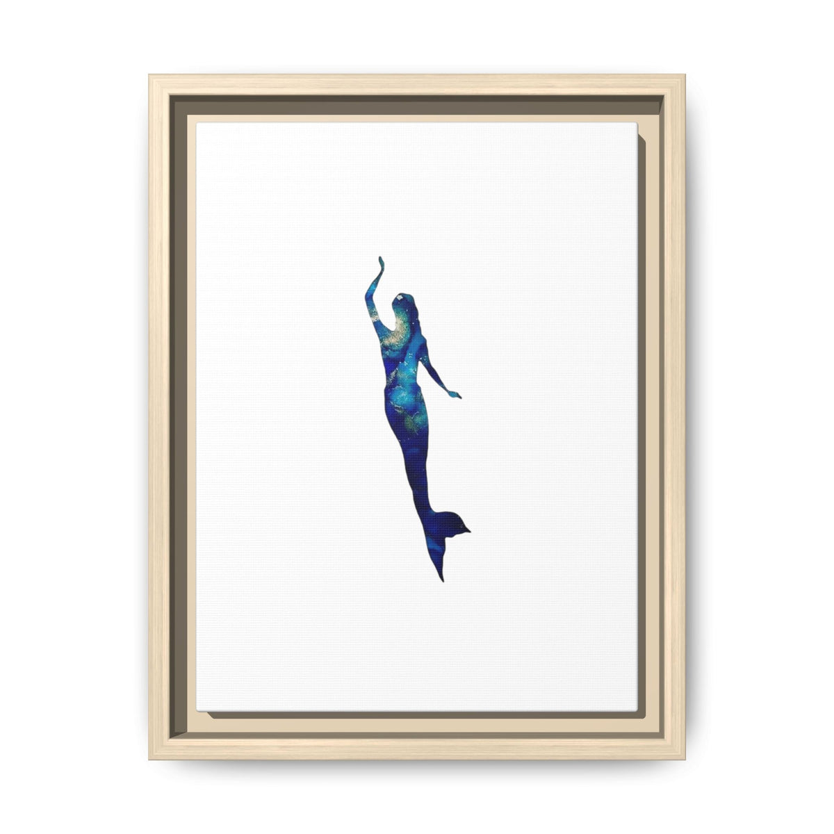 Mermaid 3, Matte Canvas, Framed (Multi-color)