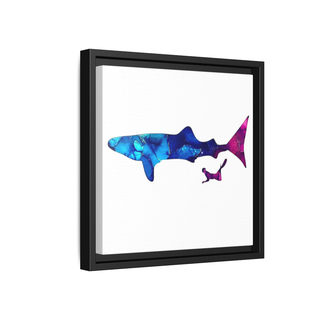 Swimming With Giants, Matte Canvas, Framed (Multi-color)