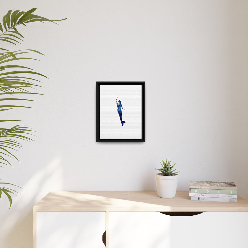 Mermaid 3, Matte Canvas, Framed (Multi-color)