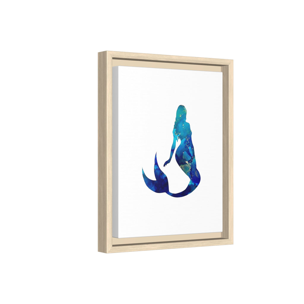 Mermaid 4,Matte Canvas, Framed (Multi-color)