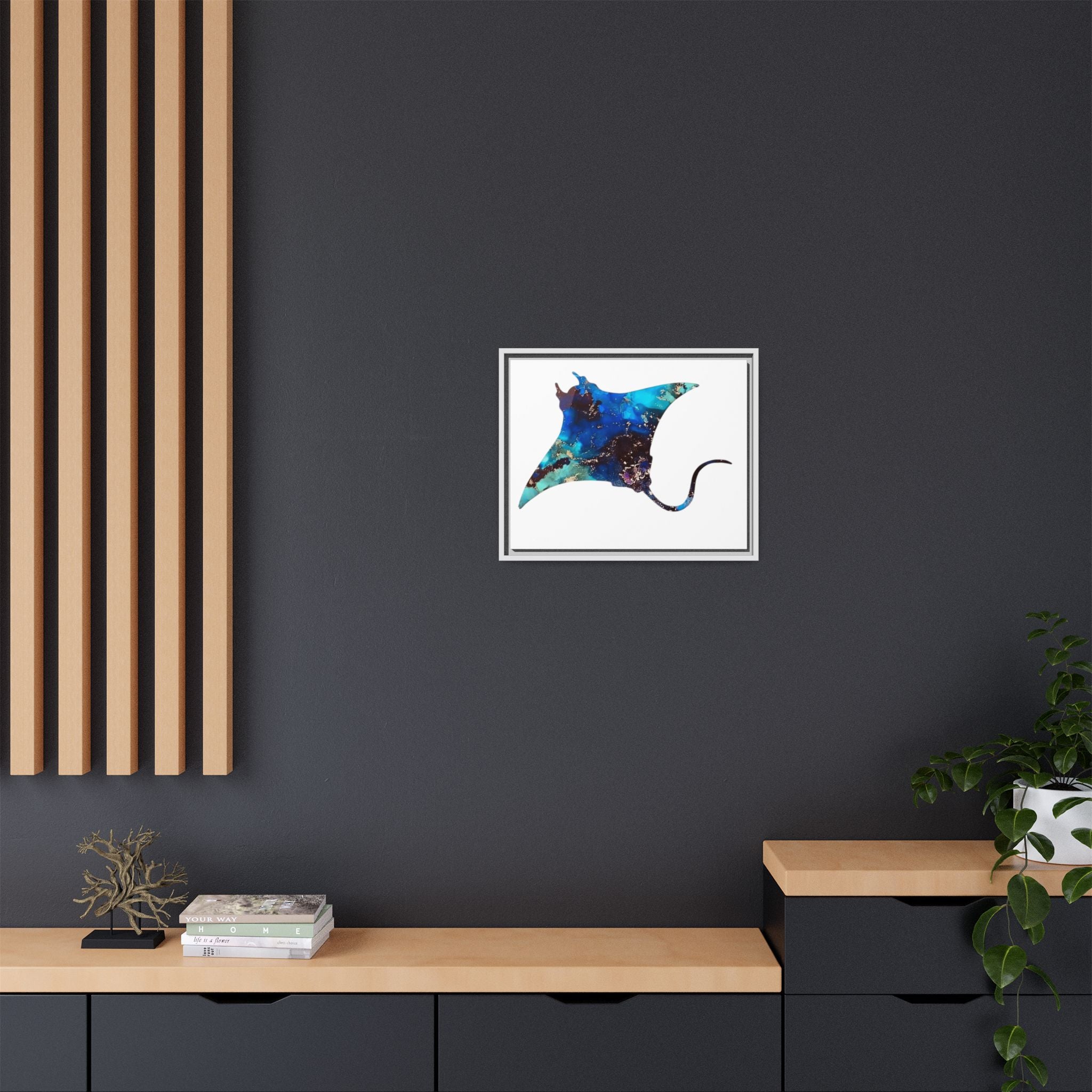 Ray 2, Matte Canvas, Framed (Multi-color)