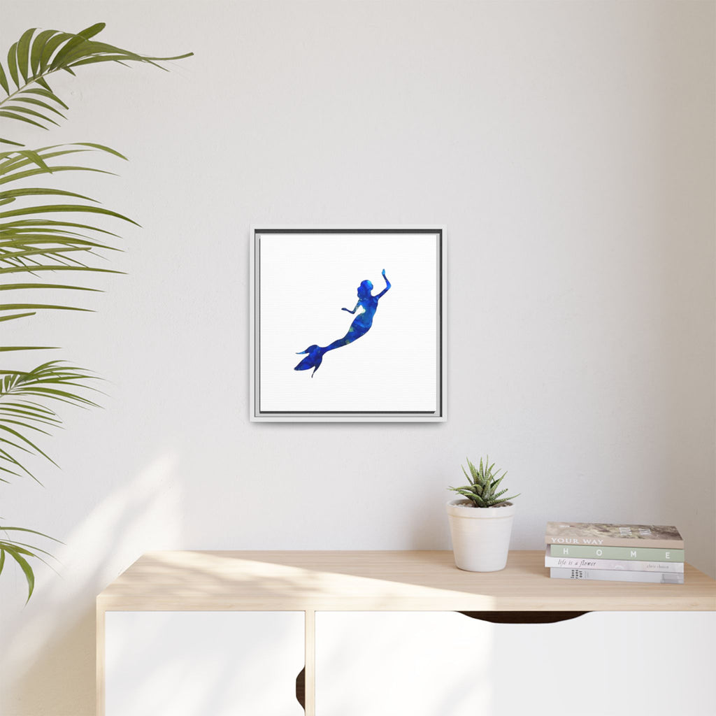 Mermaid 1, Matte Canvas, Framed (Multi-color)