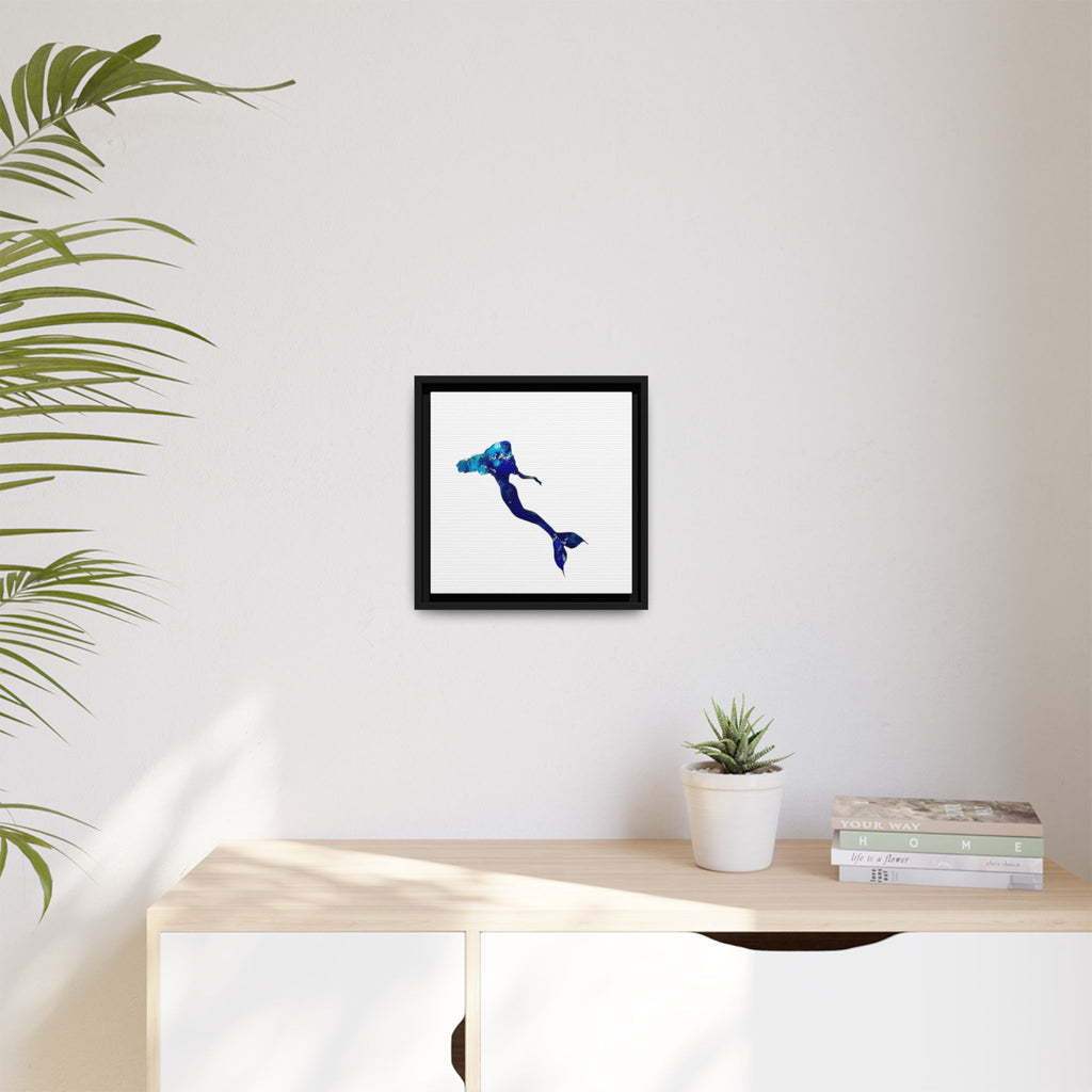 Mermaid 2, Matte Canvas, Framed (Multi-color)