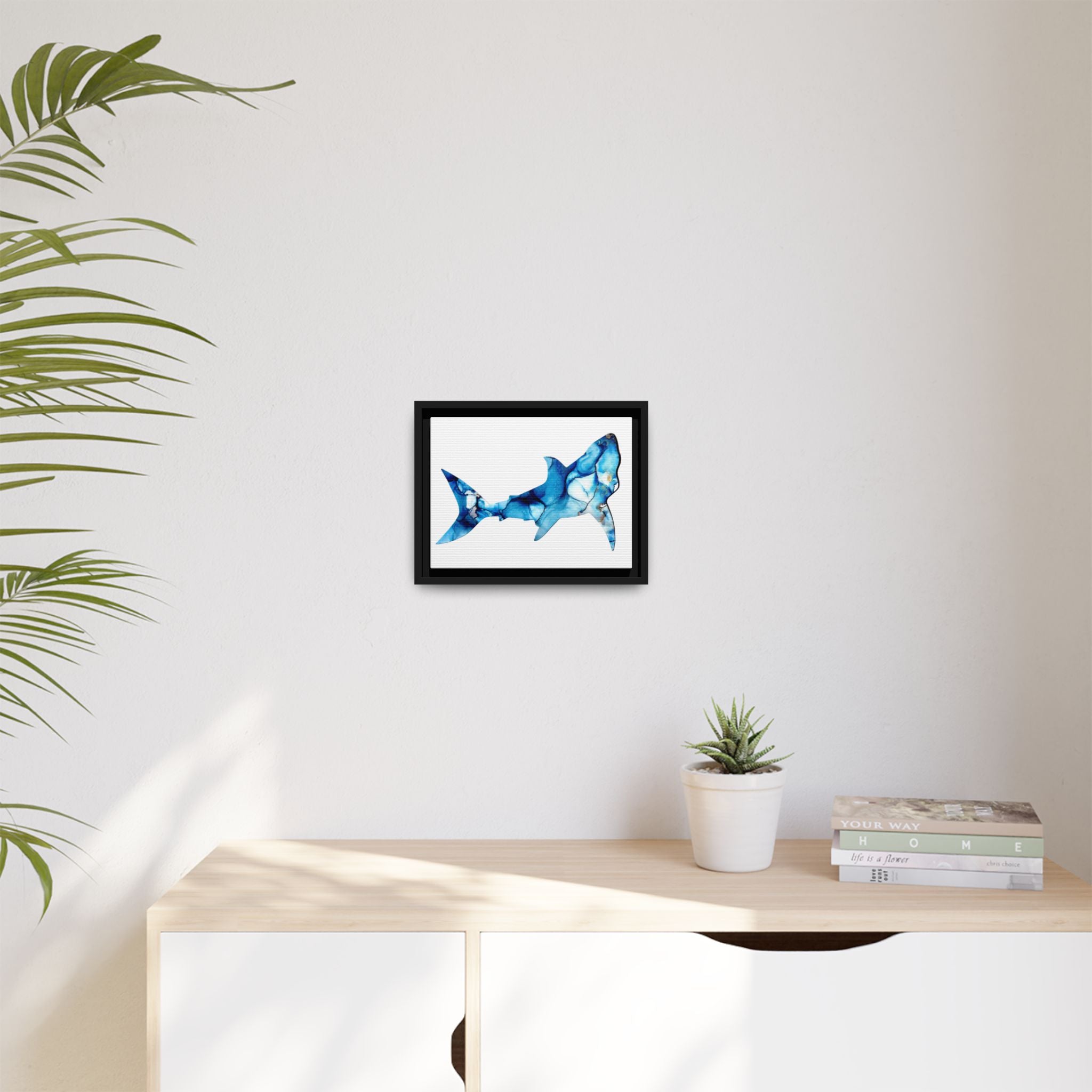 Great White 1, Matte Canvas, Framed (Multi-color)