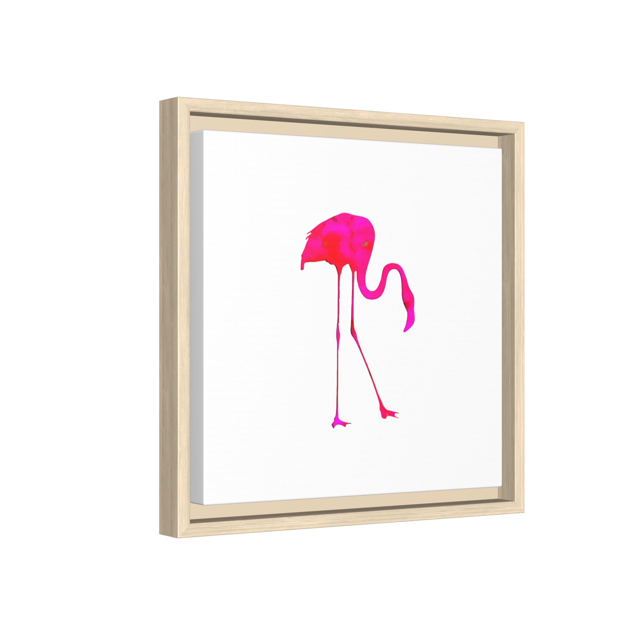 Flamingo 2, Matte Canvas, Framed (Multi-color)