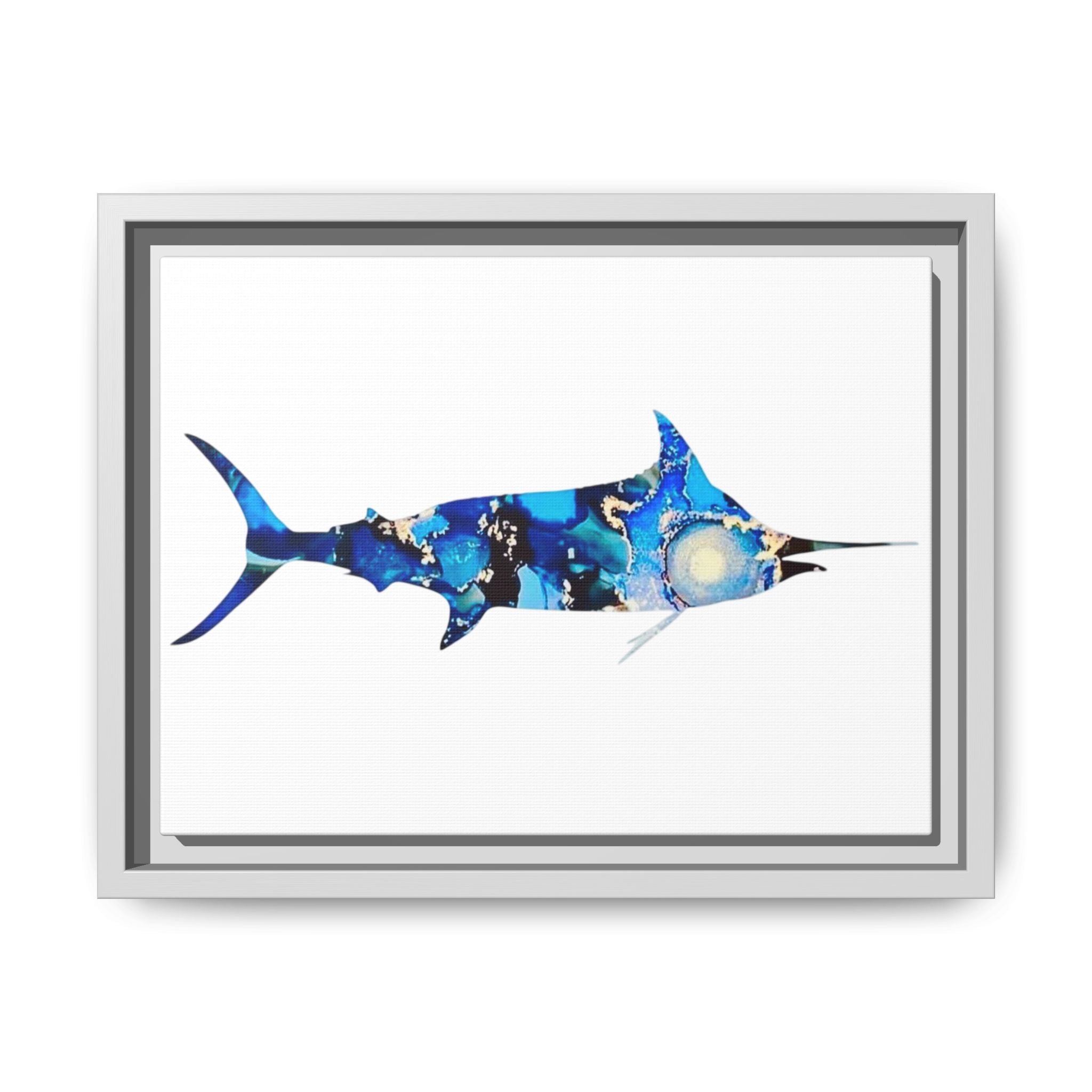 Swordfish, Matte Canvas, Framed (Multi-color)