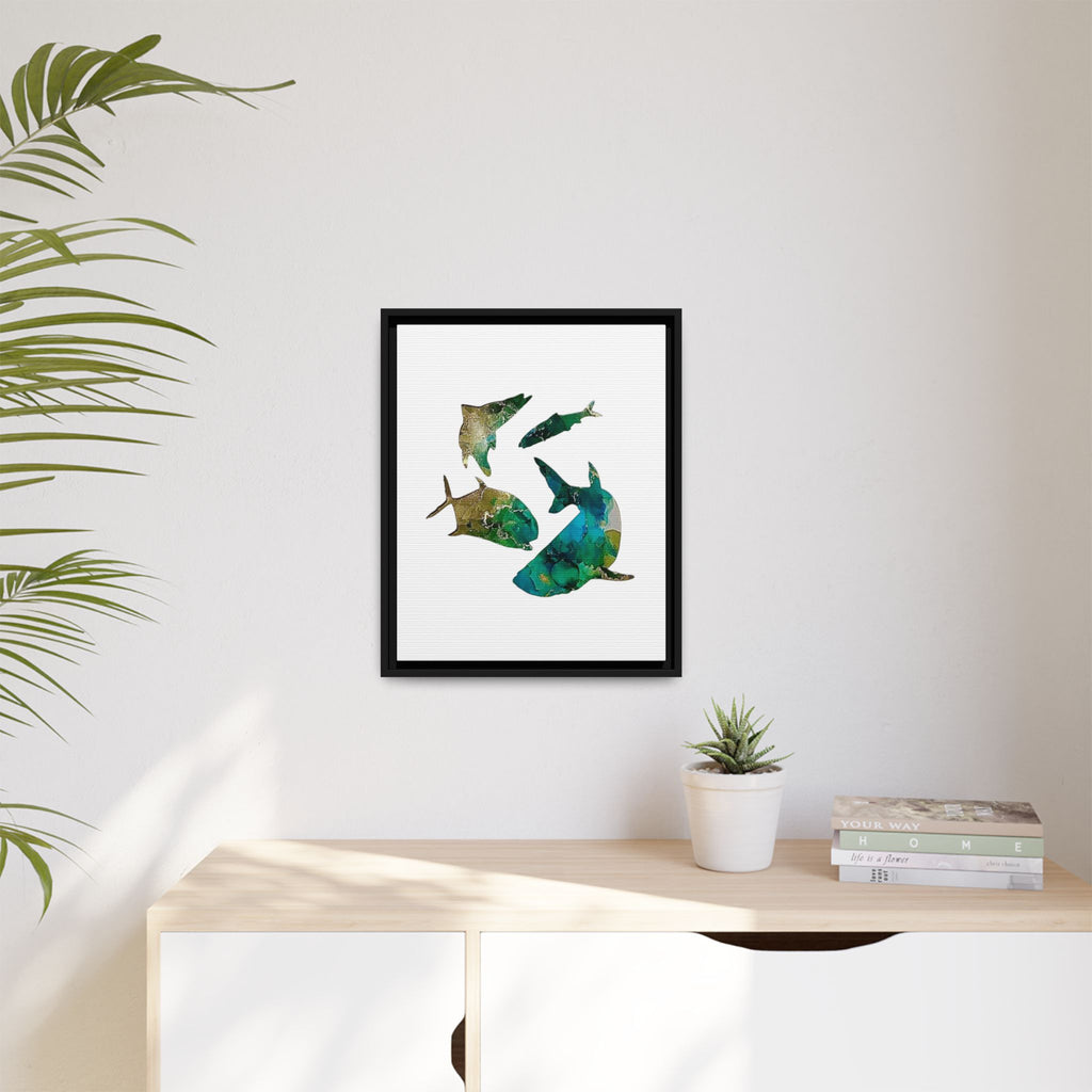 Matte Canvas, Framed (Multi-color)