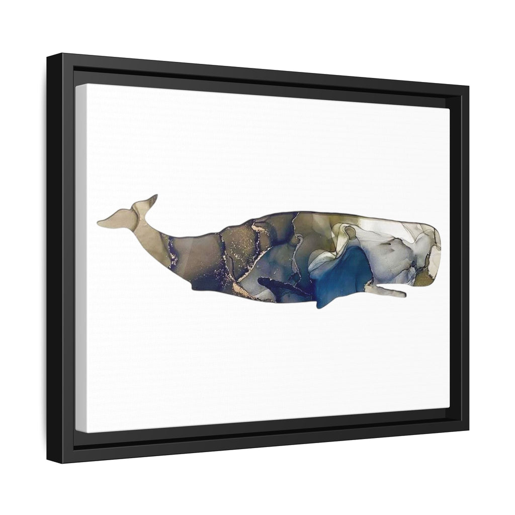 Sperm Whale Gray, Matte Canvas, Framed (Multi-color)