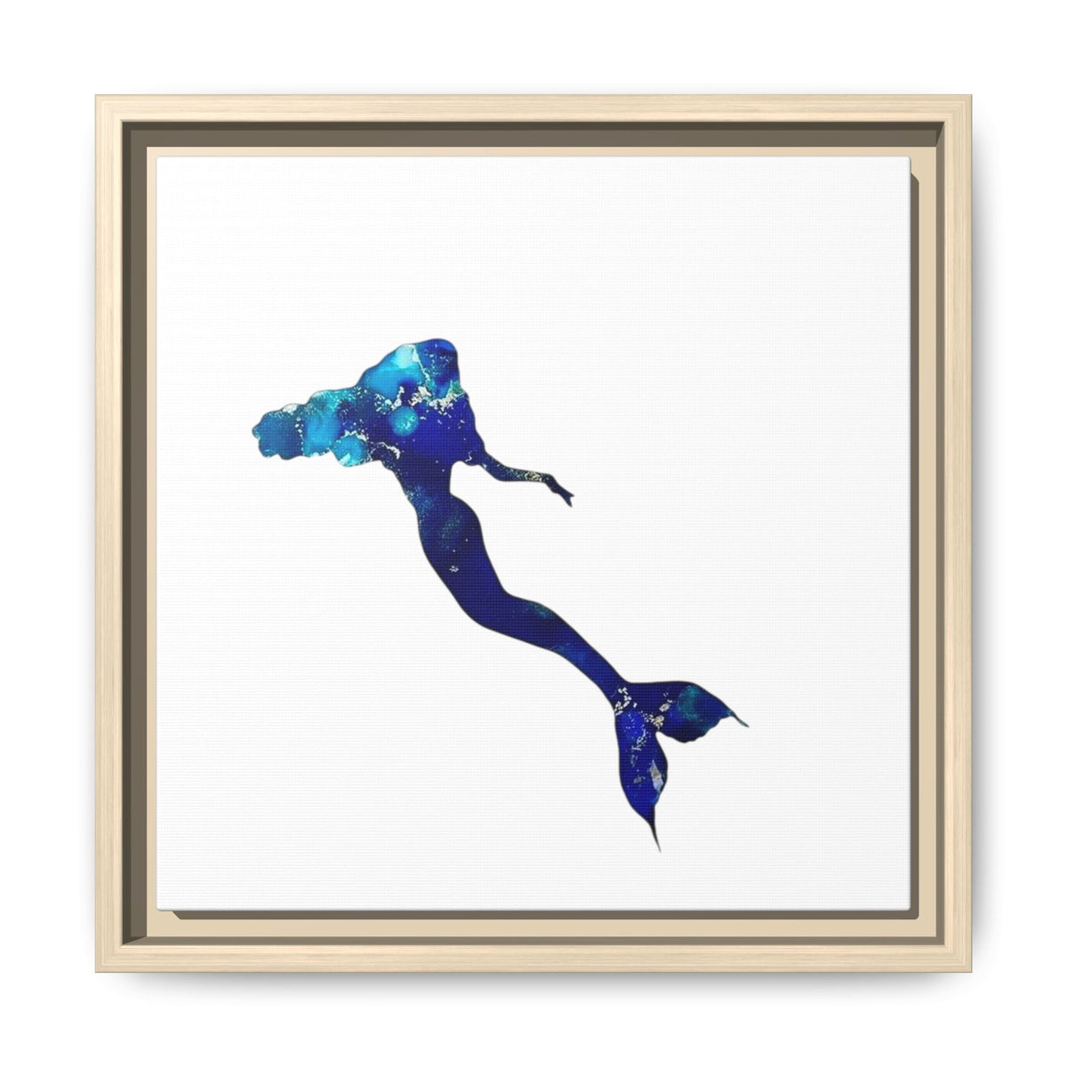 Mermaid 2, Matte Canvas, Framed (Multi-color)
