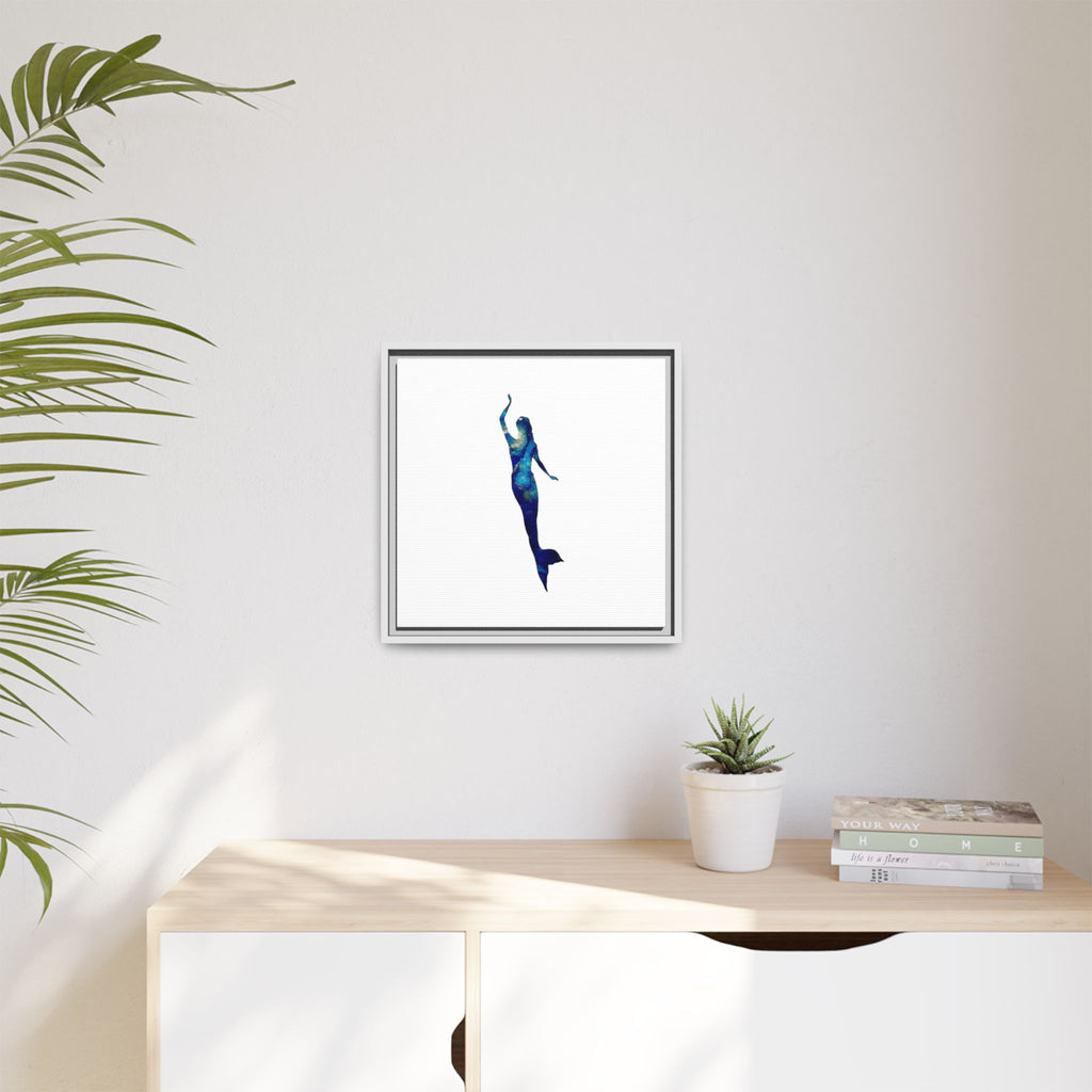 Mermaid 3, Matte Canvas, Framed (Multi-color)