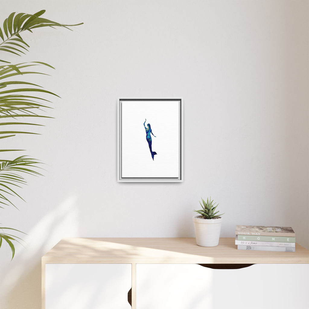 Mermaid 3, Matte Canvas, Framed (Multi-color)
