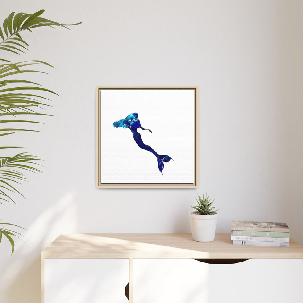 Mermaid 2, Matte Canvas, Framed (Multi-color)