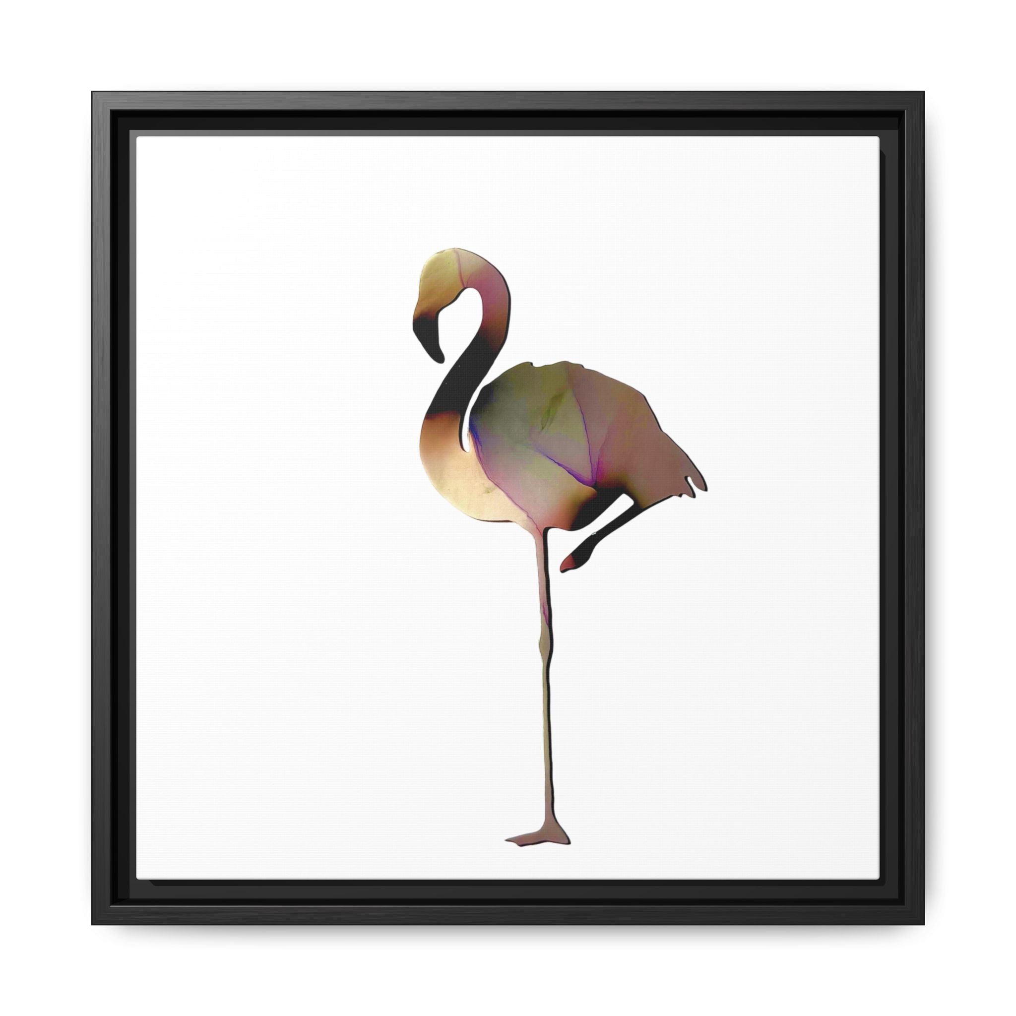 Flamingo 1, Matte Canvas, Framed (Multi-color)