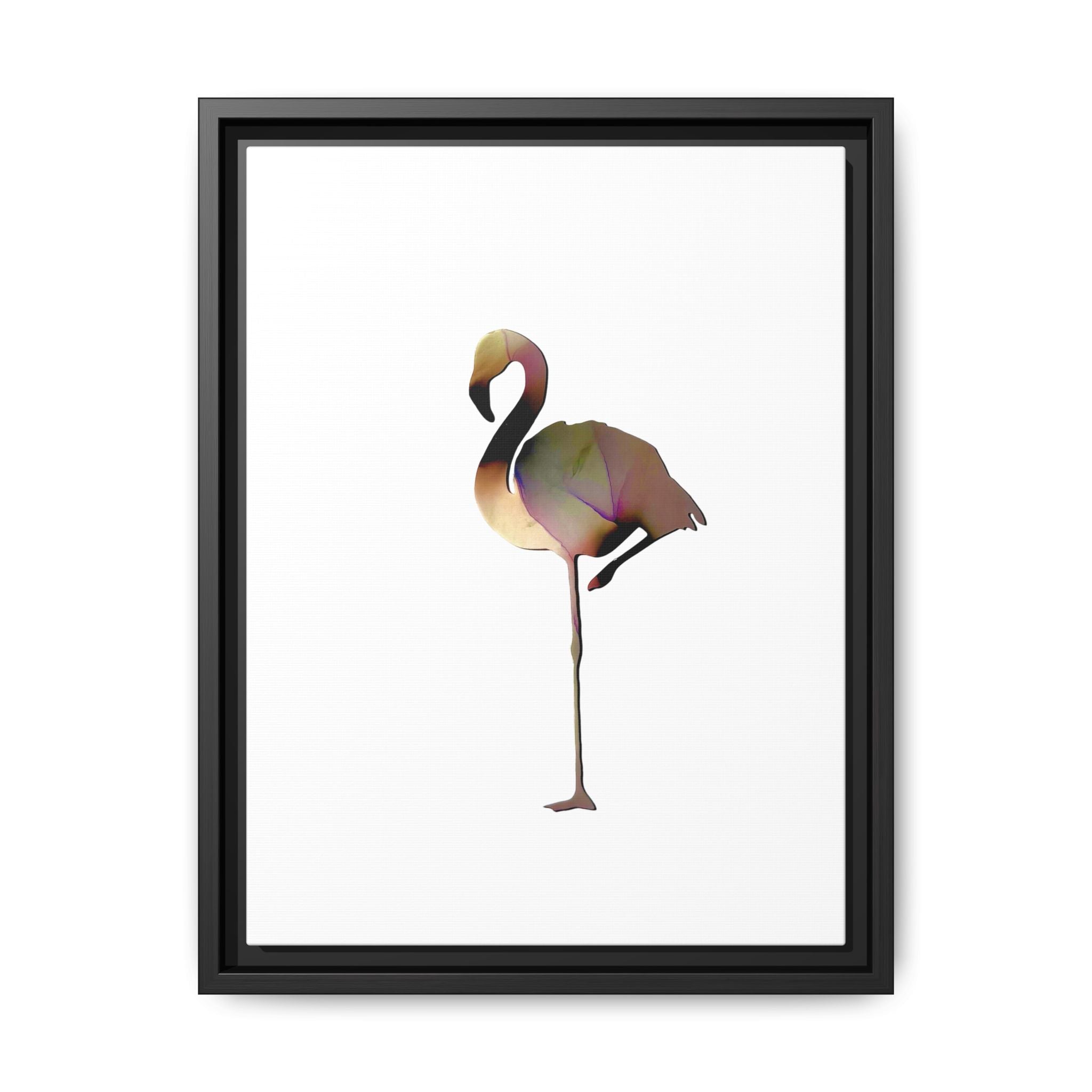 Flamingo 1, Matte Canvas, Framed (Multi-color)